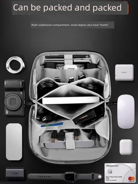 Data cable storage bag accompanying handbag power bank digital electronic product equipment protection bag travel portable bag
