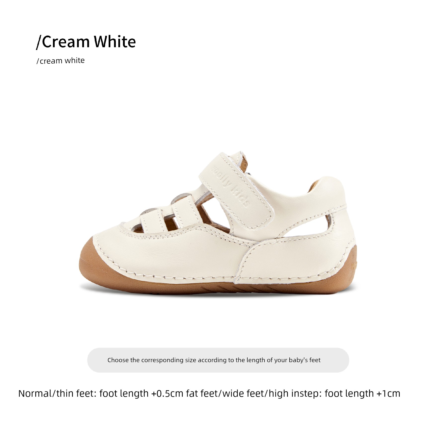 Woollykids Australian Mini Corey Leather Sandals for Infants and Toddlers with Velcro Soft Sole Walking Shoes — 1