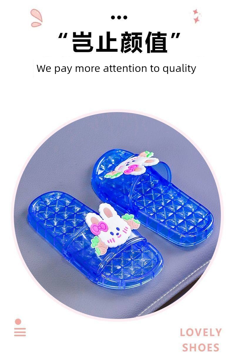 Parent-Child Children's Crystal Girls' Sandals, Non-Smelly, Non-Slip, Cute, Soft-Soled, Suitable for Indoor and Outdoor Use, Transparent Beach Sandals — 2