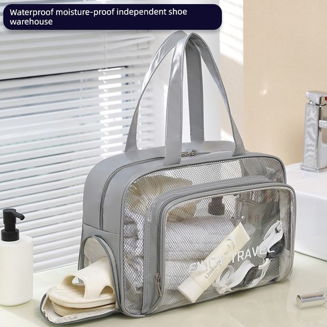 Waterproof large capacity wash bag dry wet separation swimming bag swimsuit beach bag sports fitness storage bag makeup bag