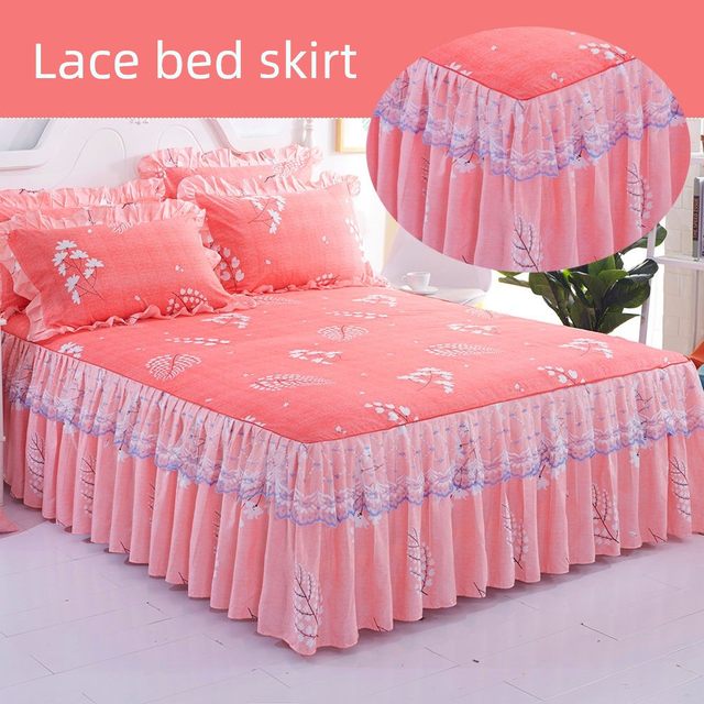 Bed group cover single piece lace cover bed skirt cover three-piece Korean version 1.5m 1.8m 2.0m dirty bed sheet