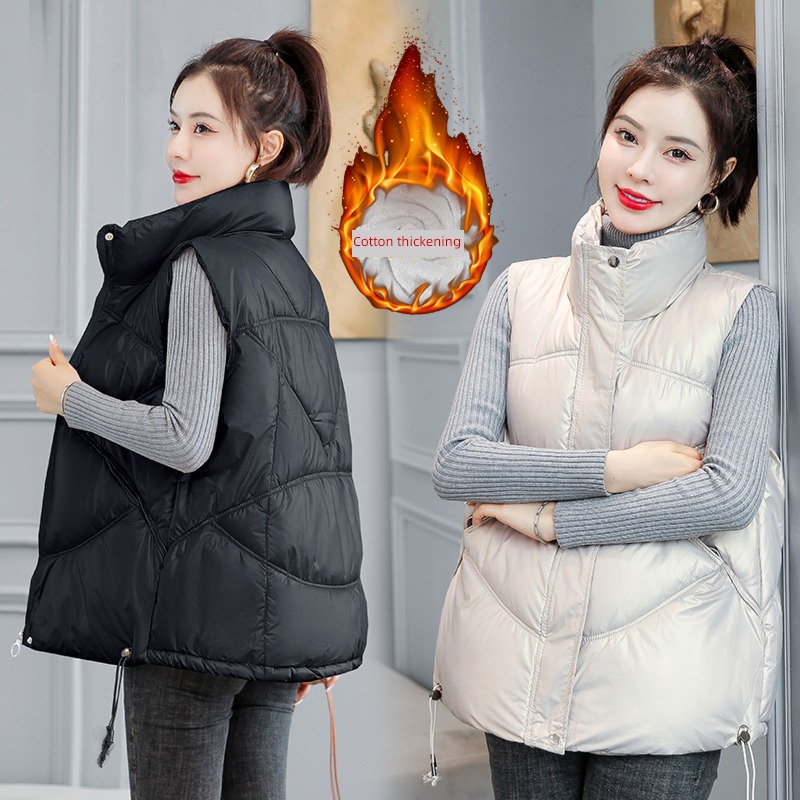 Autumn and winter easy ma'am Wear out waistcoat vest cotton-padded jacket