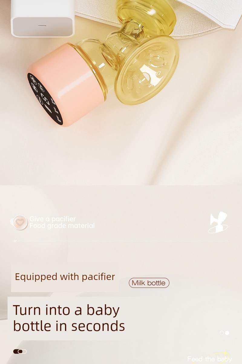 [Same Style with TikTok] Cloth Bichon Electric Breast Pump Breast Milk Smart Massage Portable Integrated Mute Milking — 34