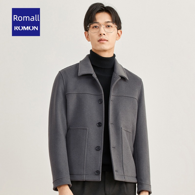 have cash less than that is registered in the accounts Autumn and winter leisure time trend Young and middle-aged people woolen overcoat