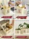 Desktop trash can small mini cute high-value storage barrel with pressing circle dormitory living room office wastebasket