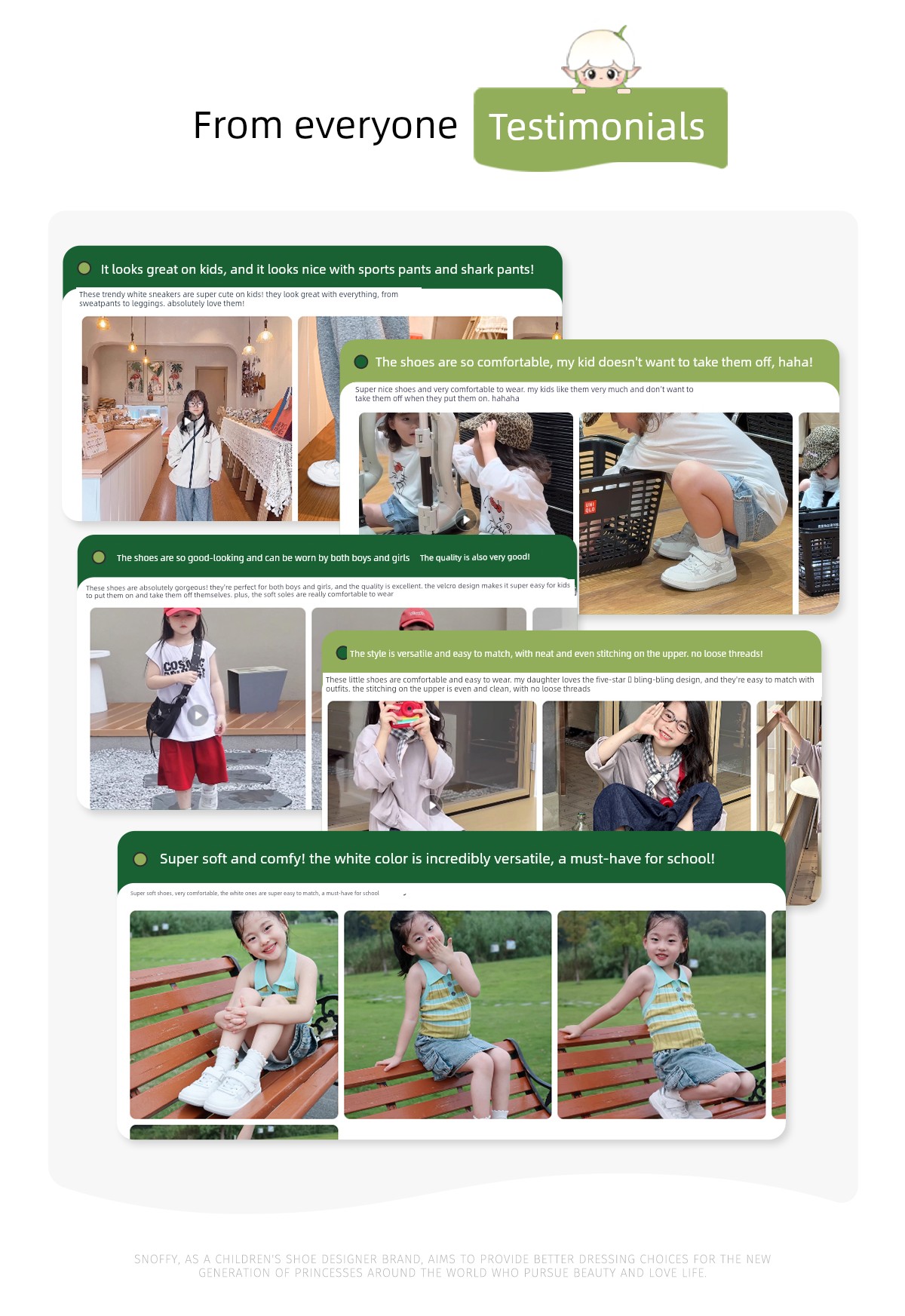 Back-To-School Season｜Snafe Girls' White Sneakers with Star Design, New Autumn Model, Children's Soft-Soled Lightweight Student Casual Shoes — 4