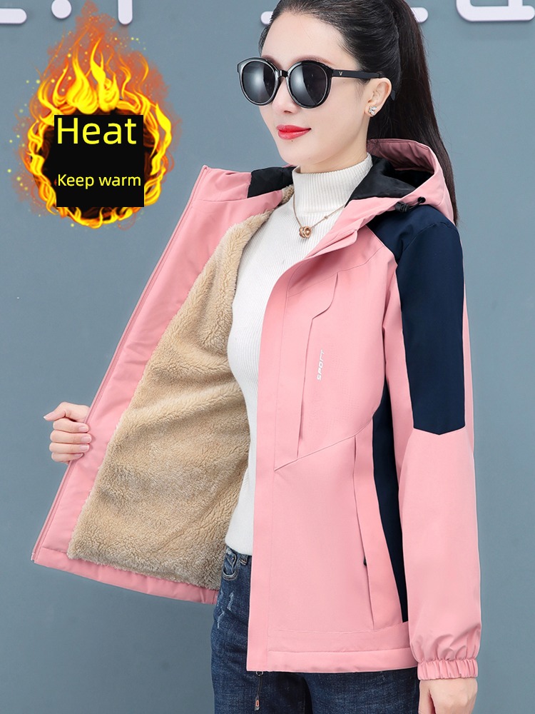 loose coat female Cotton clip middle age purple Foreign style pizex
