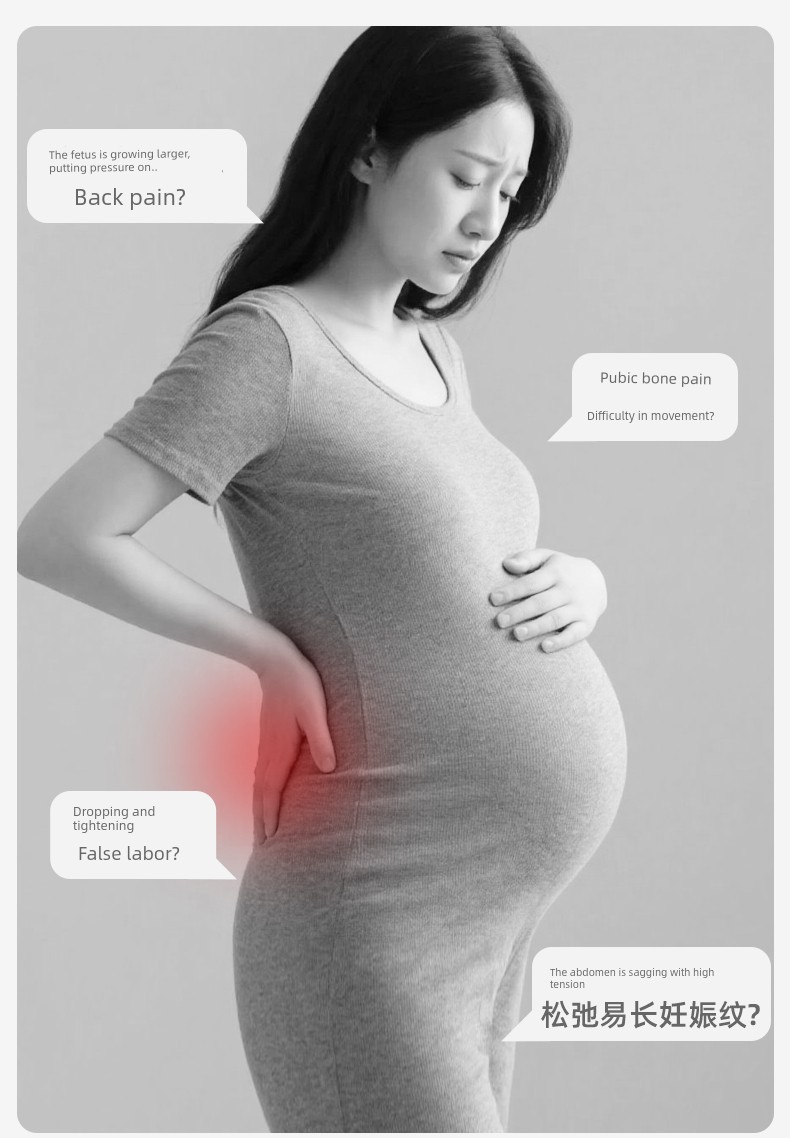 Shidali Belly Support Belt for Pregnant Women, Multifunctional Breathable Simple Invisible Belly Support Belt for Late Pregnancy — 5
