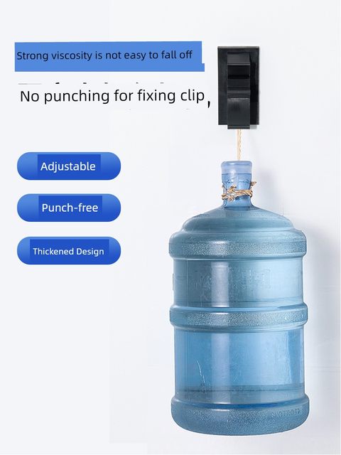 No hole-free gas pipe fixing snap tile on the wall 4-division water pipe fixer snap sticking PVC pipe clamp wire card