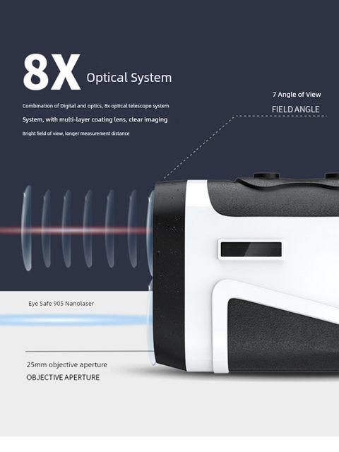 Handheld infrared high-precision laser rangefinder telescope altimeter electronic ruler outdoor 1500 meters outdoor