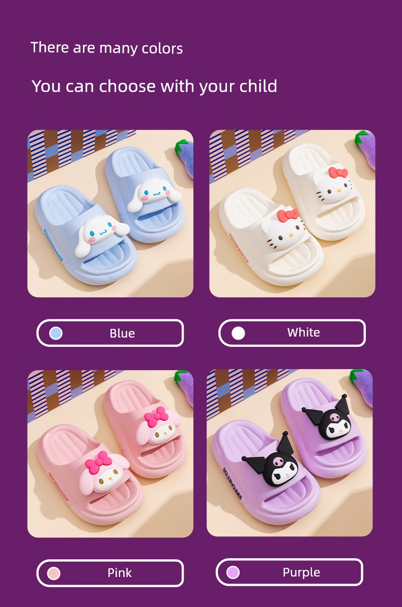 Sanrio Kidsren's Slippers 2026 Summer New Style Boys and Girls Baby Indoor Home Non-Slip Kidsren's Slippers — 8