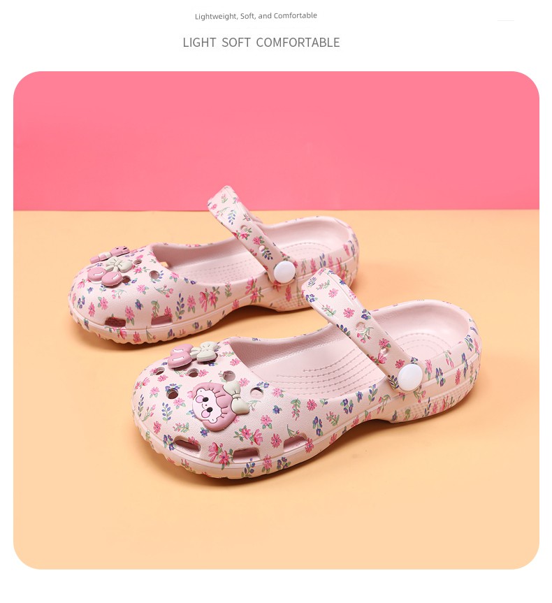Ballet Girls' Clogs, Children's Slippers, New Summer Style Girls' Sandals, Mary Jane Non-Slip Indoor Princess Dance Shoes — 9