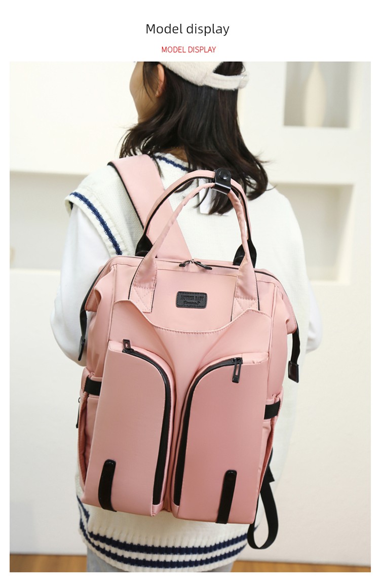 Fashionable Mommy Bag, Dual-Shoulder Backpack for Mother and Baby, with Separate Wet and Dry Compartments, Large Capacity, Lightweight and — 13
