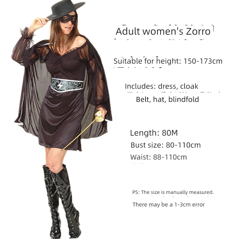 party Parenting lovers Zorro Cape Halloween clothing