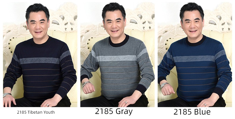 Middle aged and old people Round neck Spring and Autumn keep warm Lay a foundation sweater
