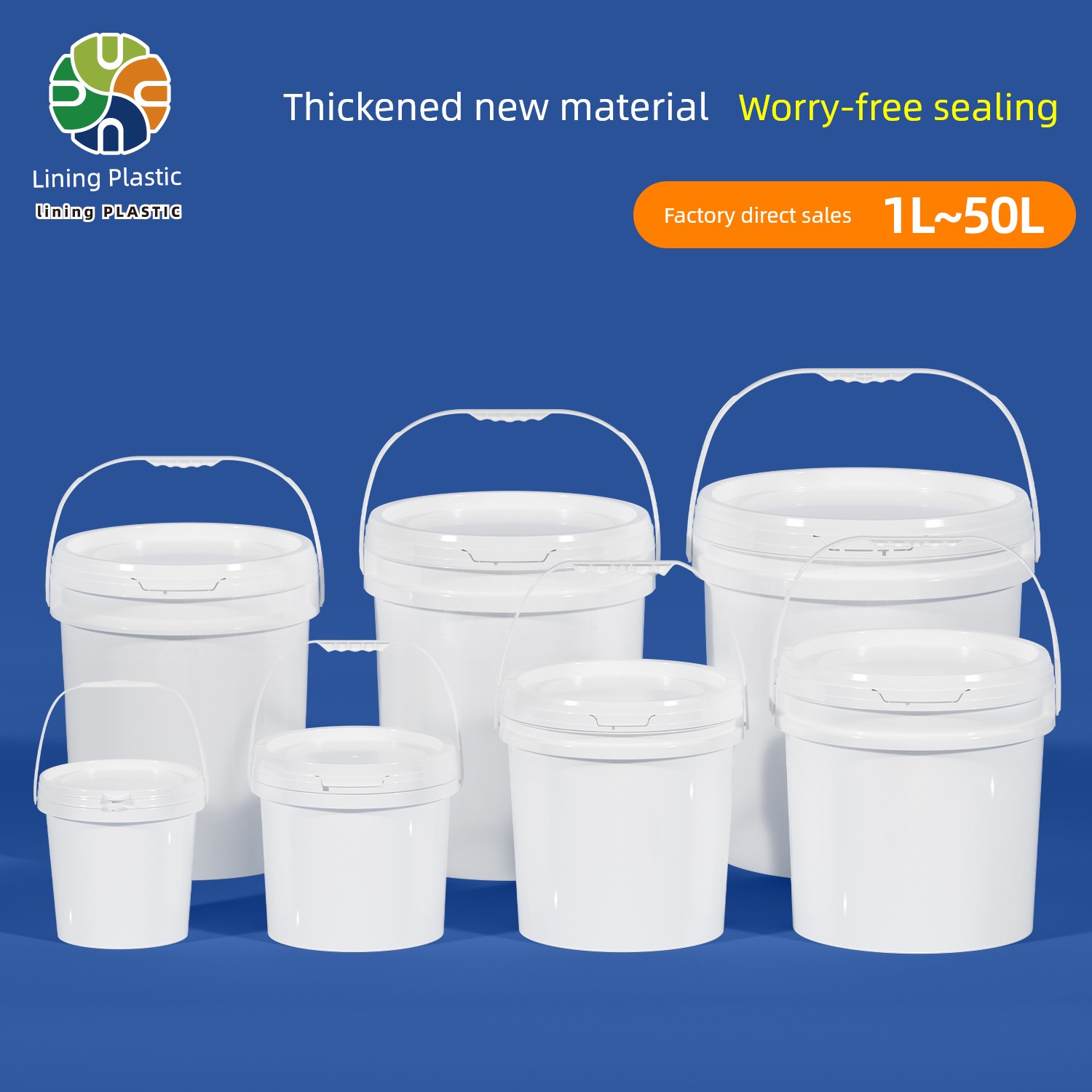 1 Liter 2/5/14/15/20L kg 25 Food Grade Plastic Barrel White Latex Barrel Bactericide Bucket Commercial Jelly Fish Barrel
