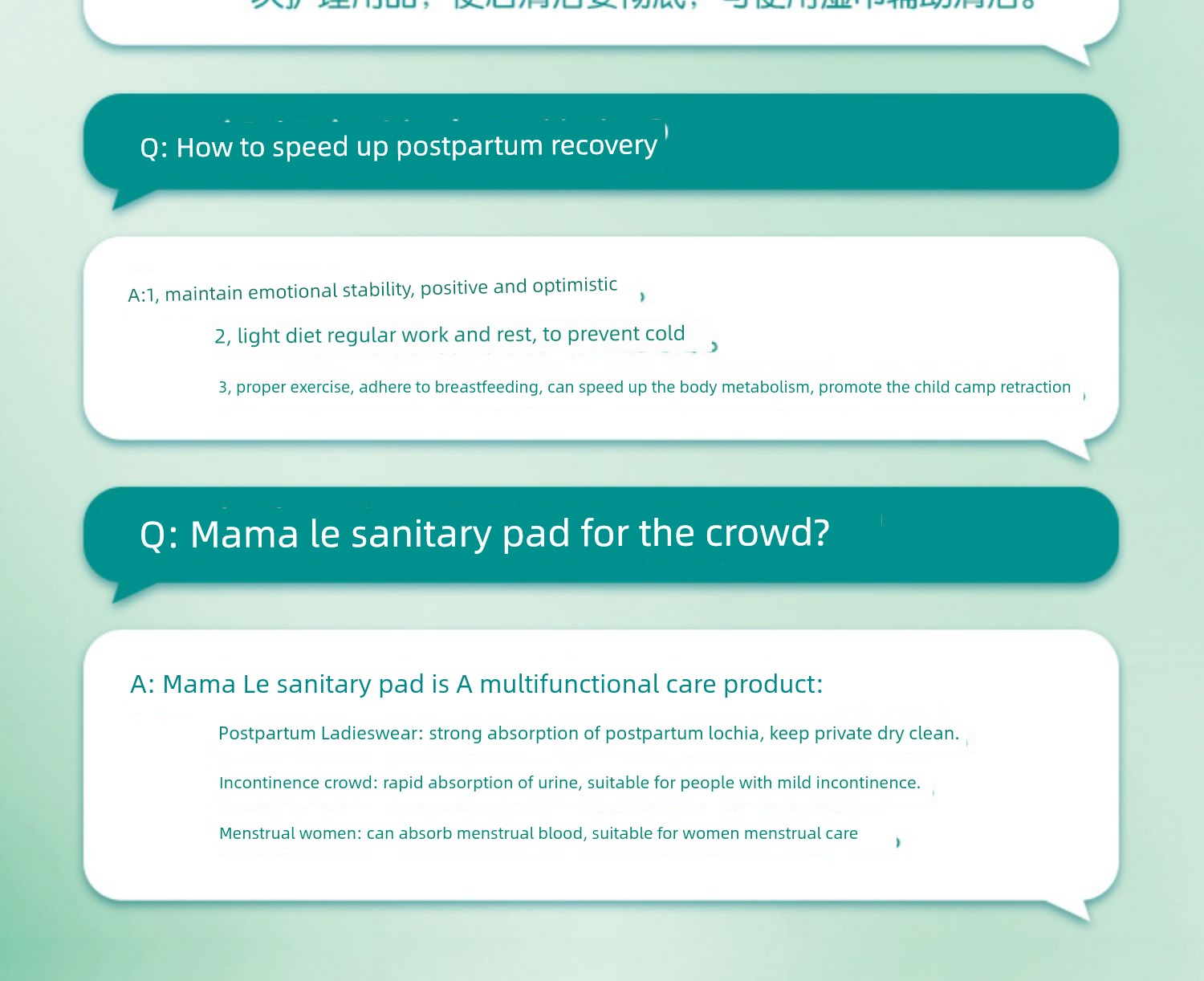 Mother Le Woman and Baby Dual-Purpose Pad 60 Pieces Sanitary Napkins — 8