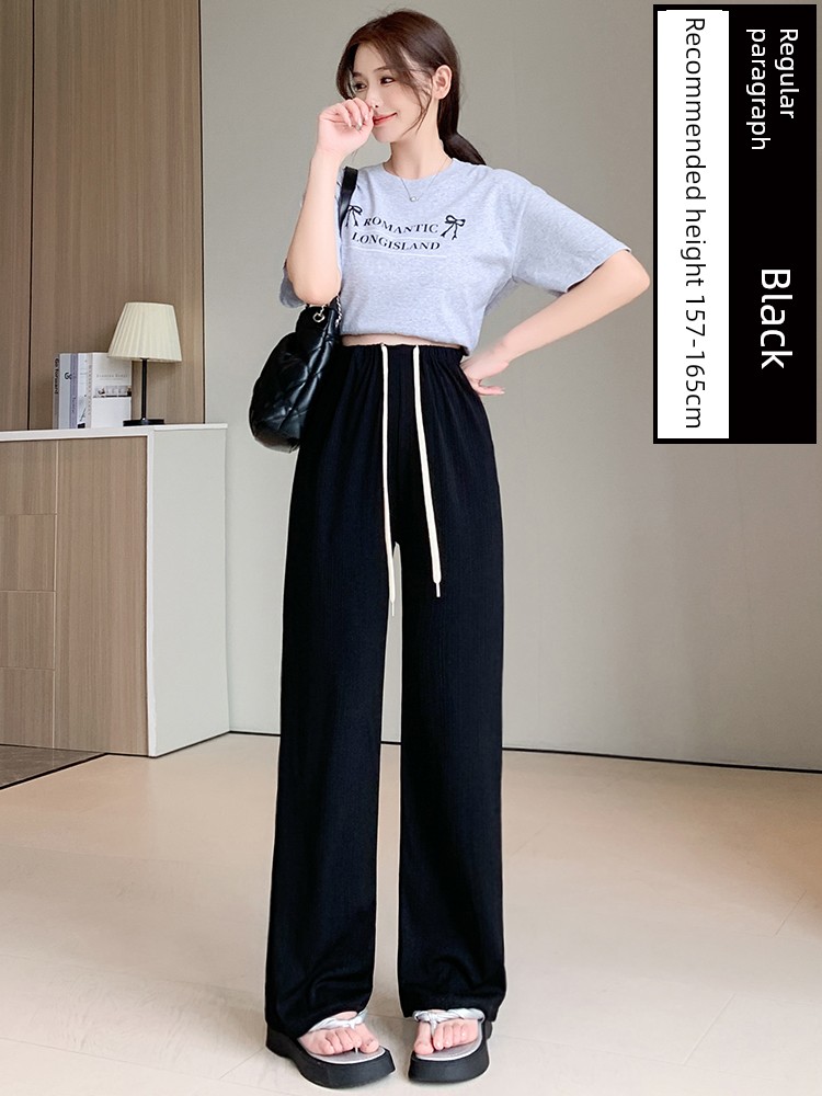 Pregnant Women's Pants Loose Pants Summer Thin Outwear Ice Silk Casual Pants Straight-Leg Pants Loose Anti-Mosquito Leggings Summer Wear — 6
