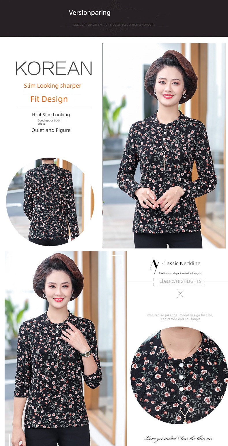 Autumn and winter Long sleeve T-shirt Plush Show thin ma'am jacket