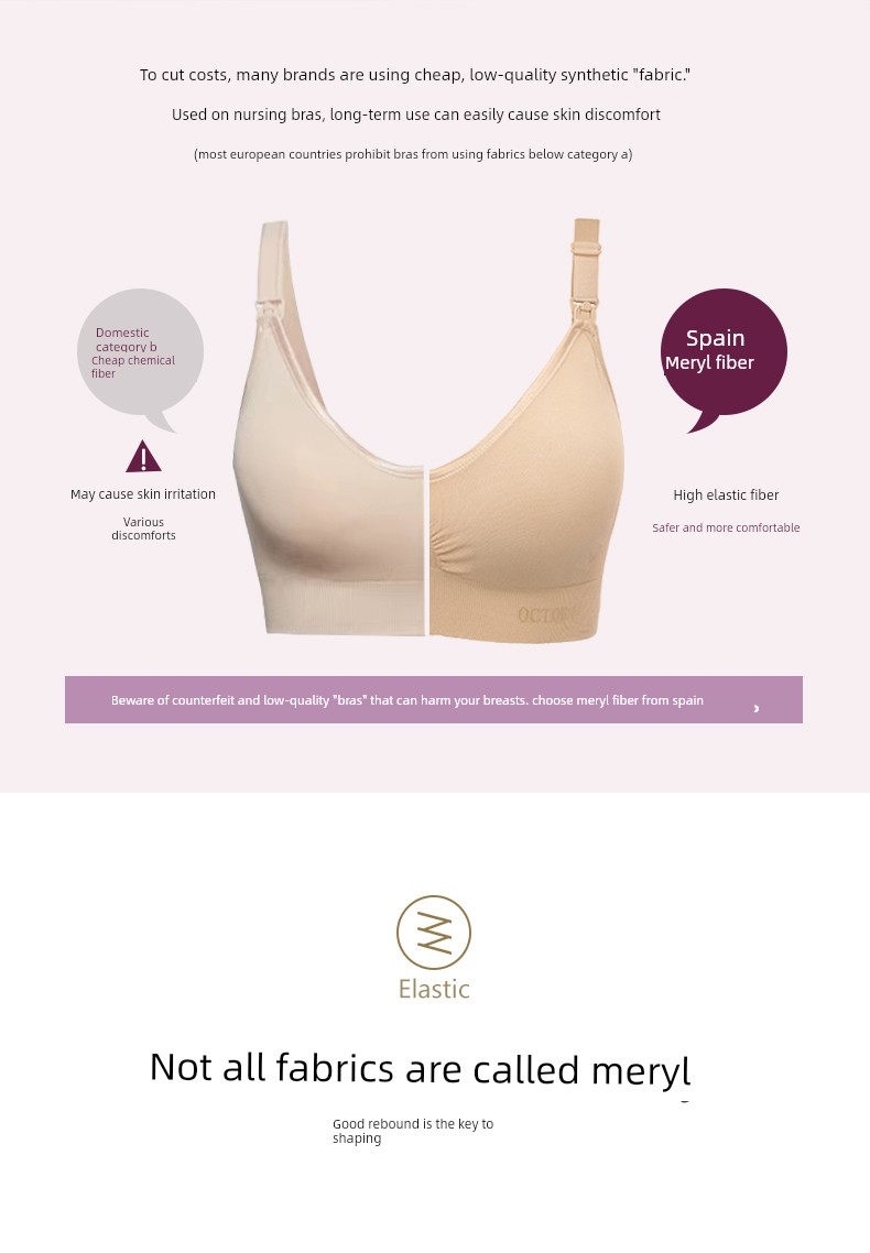 October Queen Nursing Bra for Women, Special for Pregnancy and Postpartum Breastfeeding, Anti-Sagging, Gathering, Sleep-Friendly, Seamless Maternity Bra — 7