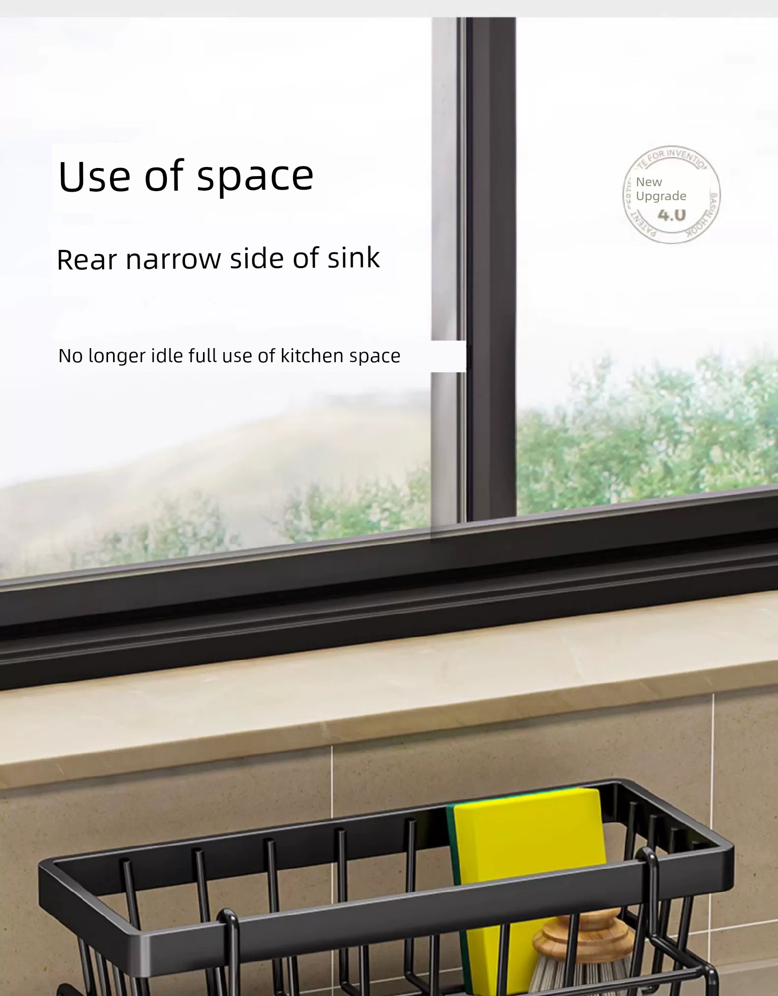 kitchen rack rag storage drain rack punch-free household seasoning