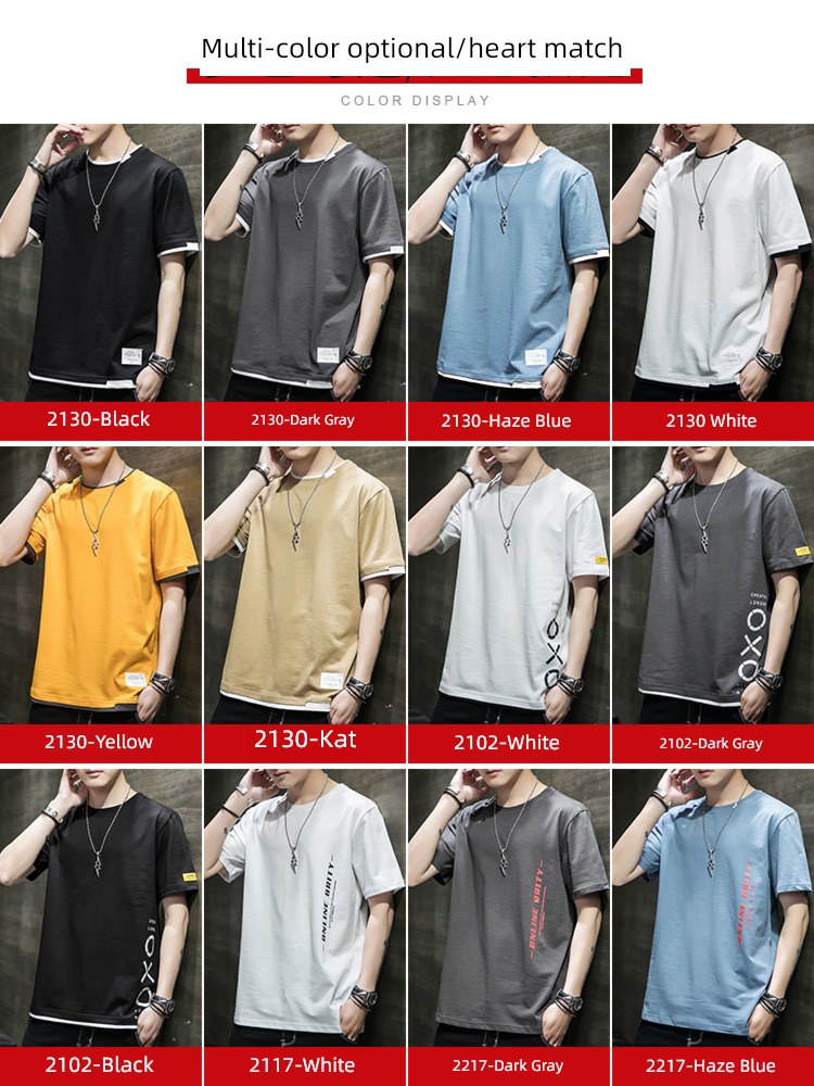 NGGGN man trend easy clothes Short sleeve T-shirt