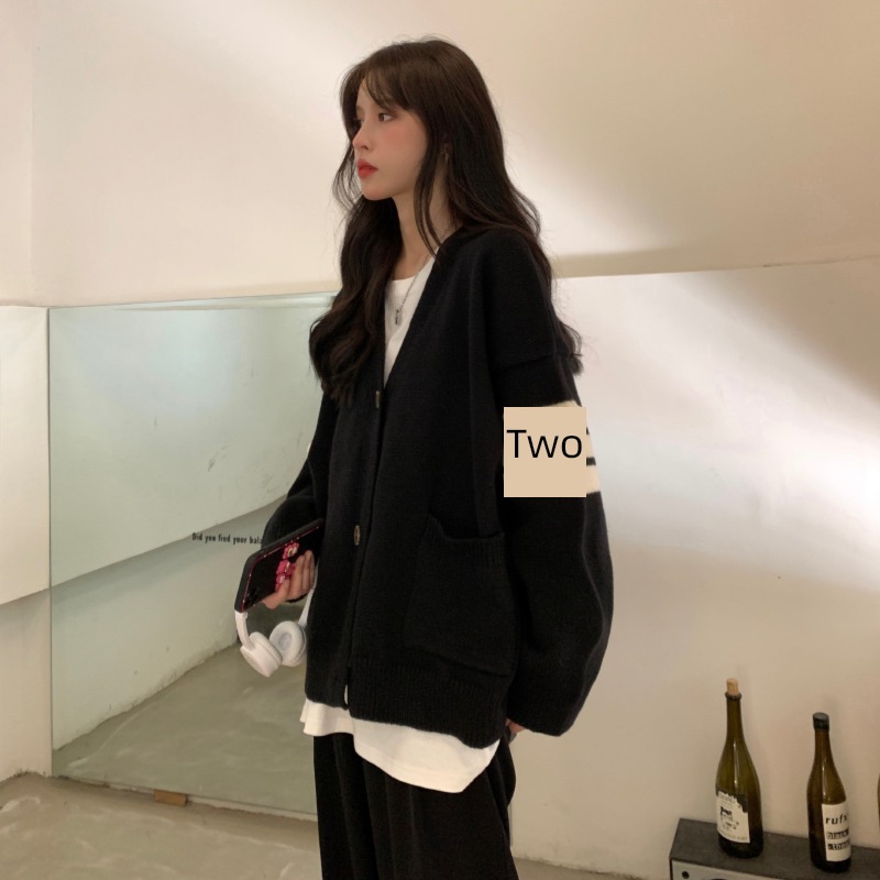 Cardigan loose coat winter new pattern easy Autumn clothes sweater