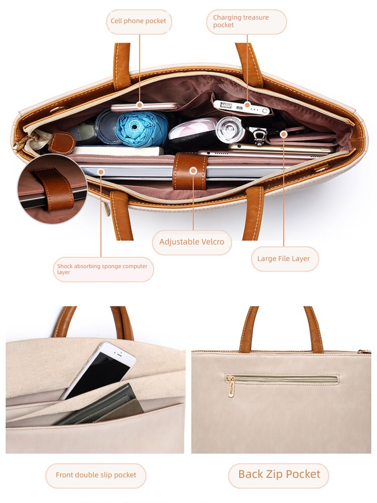 Computer package 14 inches female portable notebook apply association 16 Huawei 15 spot 6macbookpro Apple air13surface Microsoft 12 One shoulder Messenger business affairs briefcase Fall prevention Shockproof