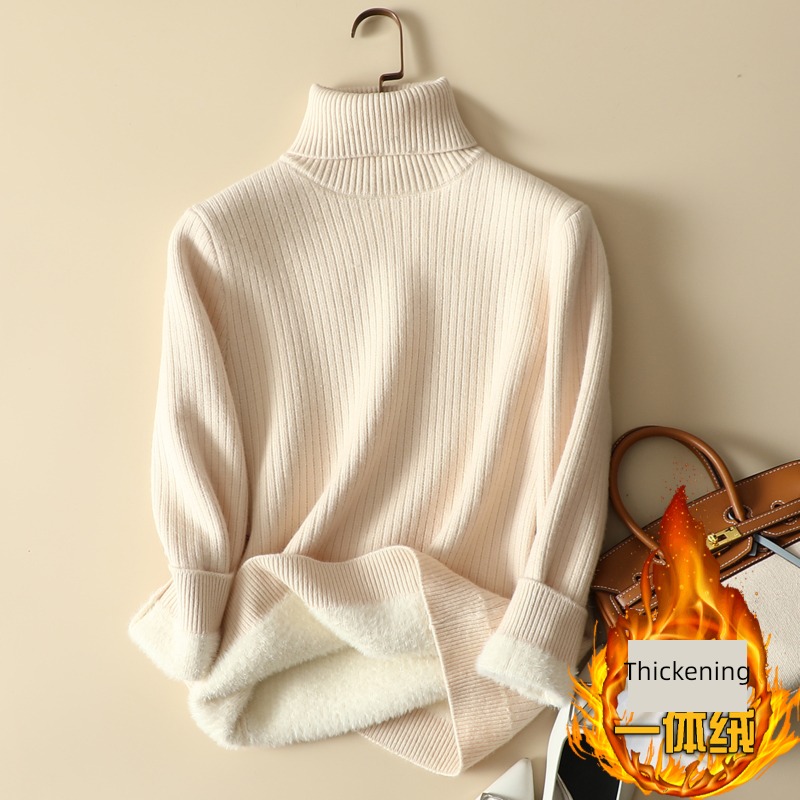 Inner lap Foreign style one Velvet keep warm High collar Undershirt