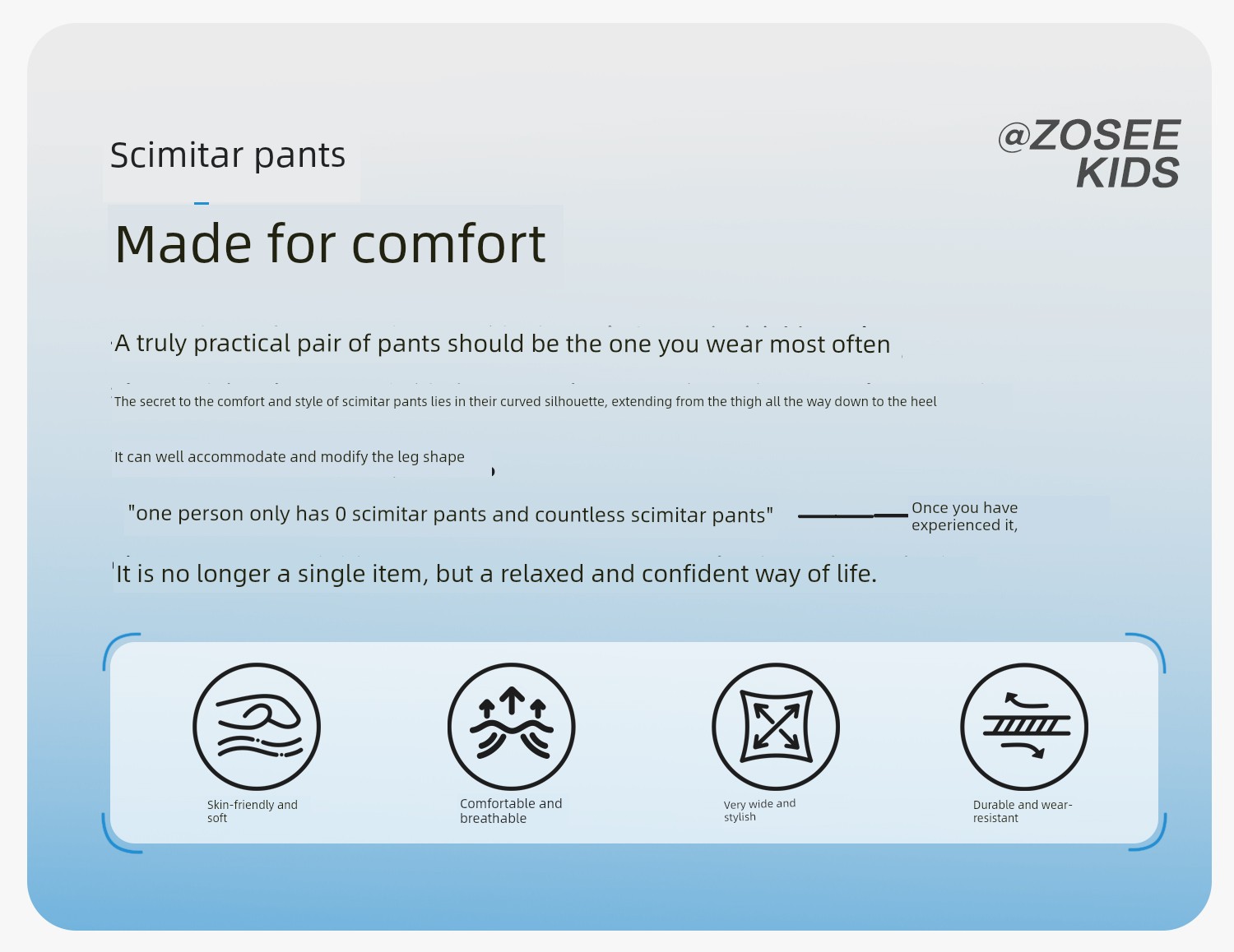 Zuoxi Girls' Pants Summer Thin Breathable Children's Long Pants Anti-Mosquito Pants 2026 New Model Big Kids Summer Wear Curved Pants — 8