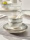 Ink colored underglaze colored ceramic rice bowl for household use 2024 new rice bowl with good looking small bowl plate tableware set