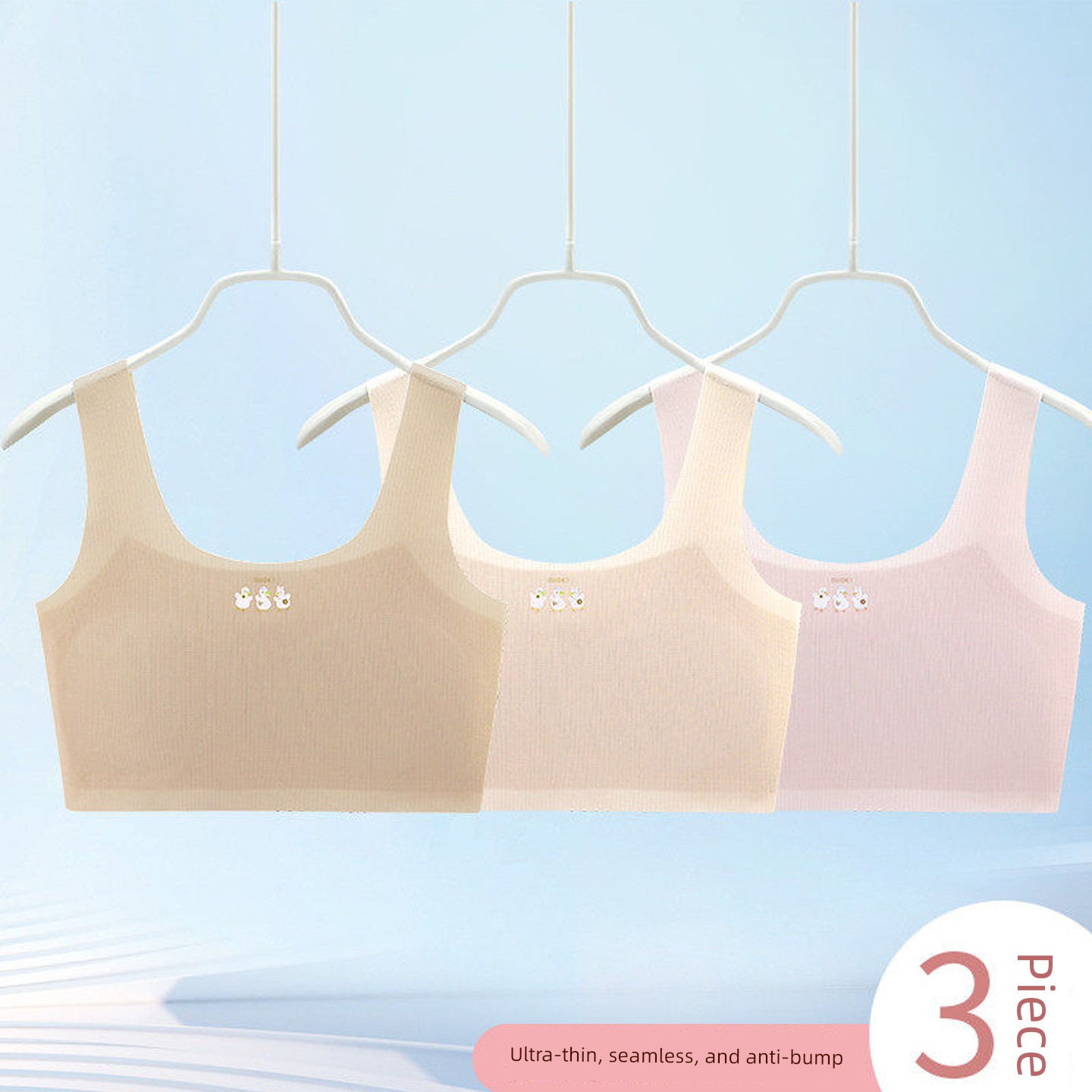 Children's Underwear for Girls in the Developmental Stage, Small Vests for Primary School Students, Stage One, 10-Year-Old Older Kids, 12-Year-Old Girls, — 8