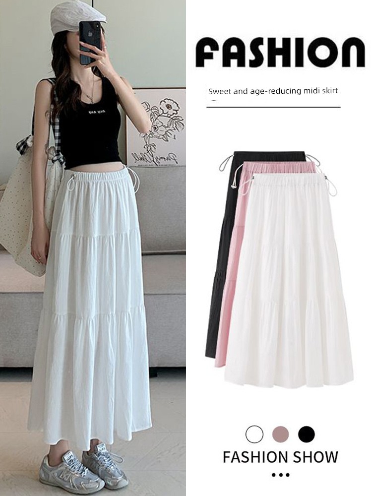 Maternity Skirt Summer 2026 New Style Summer Wear for Petite Women Plus Size Mid-Length A-Line Skirt Loose Summer Dress