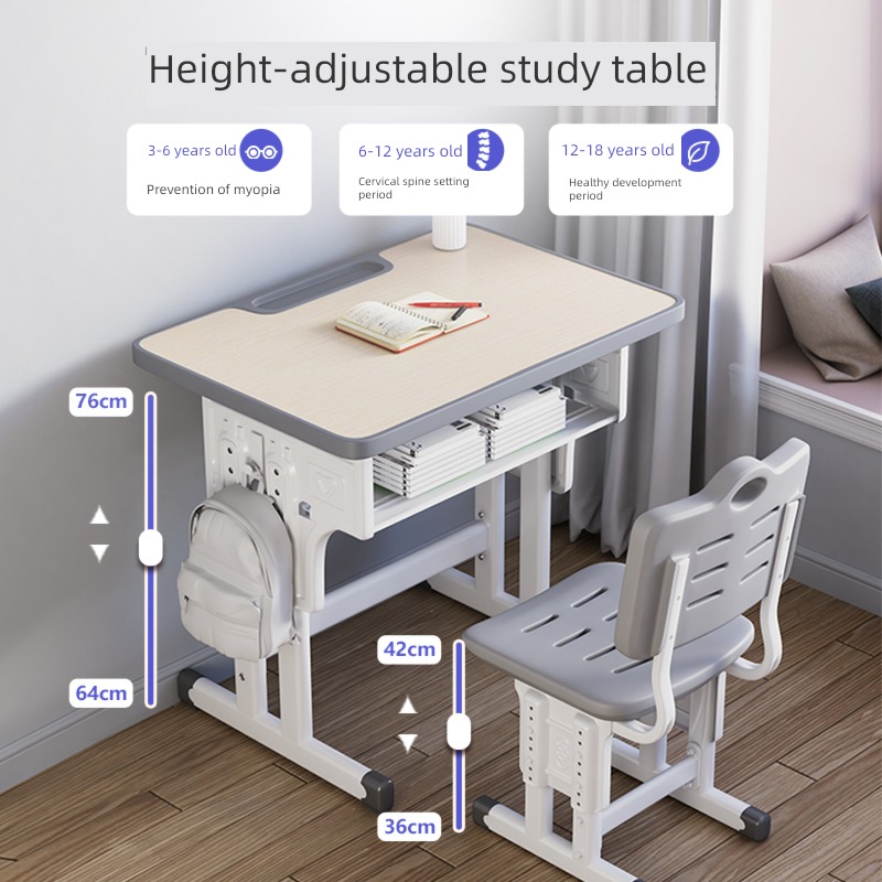 children Learning table pupil desk household desks and chairs suit Simplicity Liftable task Desk male girl