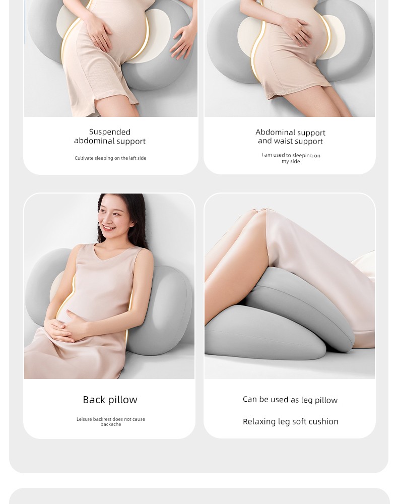 Nila Side Sleeping Pillow for Pregnant Women, Pregnancy Side Sleeping Pillow, Waist Support Side Sleeping Pillow, Belly Support Memory Pillow, Relieve — 19