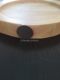 Thickened oak solid wood place horn plate base round casserole tray with ears anti-scalding table mat restaurant commercial