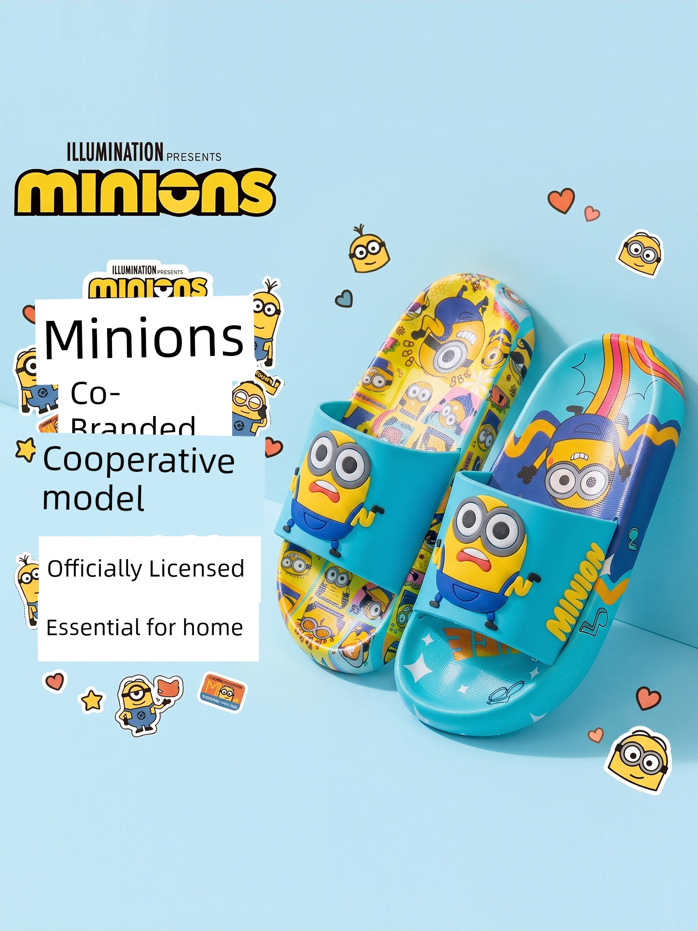 Minions Children's Slippers Indoor Summer Cartoon Home Non-Slip 2026 New Model Parent-Child Boys Girls Sandals — 4