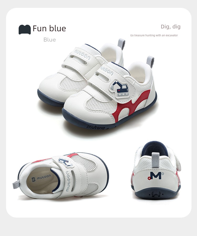 Muttong Baby Thin-Soled Pre-Walking Shoes 2026 Spring and Autumn New Model for 6-18 Months Baby Girls and Boys Soft-Soled Walking Shoes — 57
