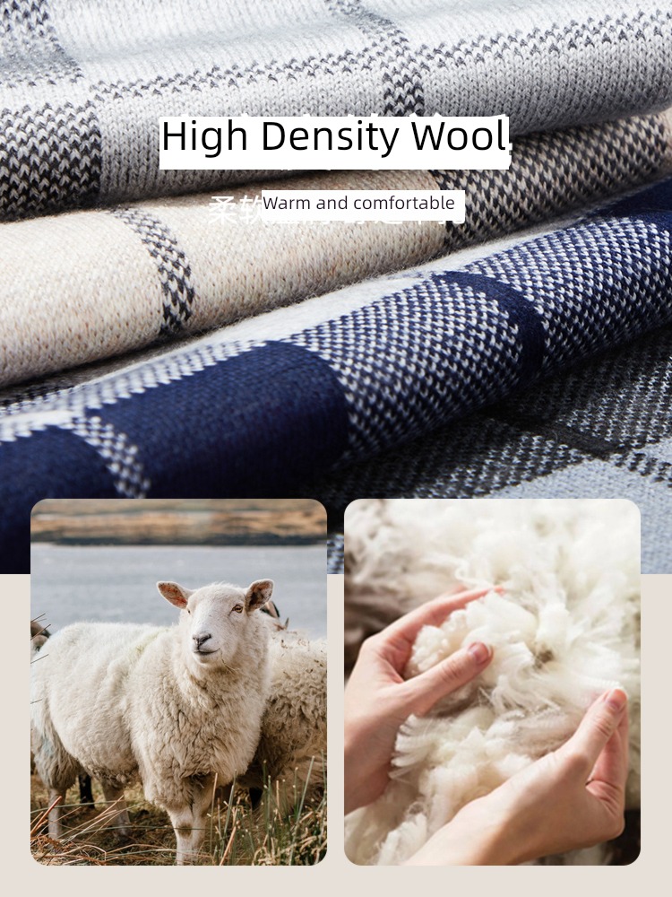 male winter wool thickening lovers Versatile gift scarf