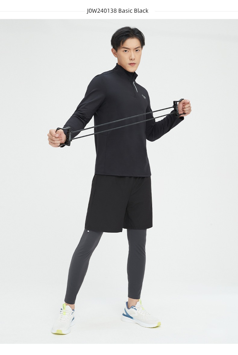 camel female autumn Long sleeve Quick drying shirt Fitness wear
