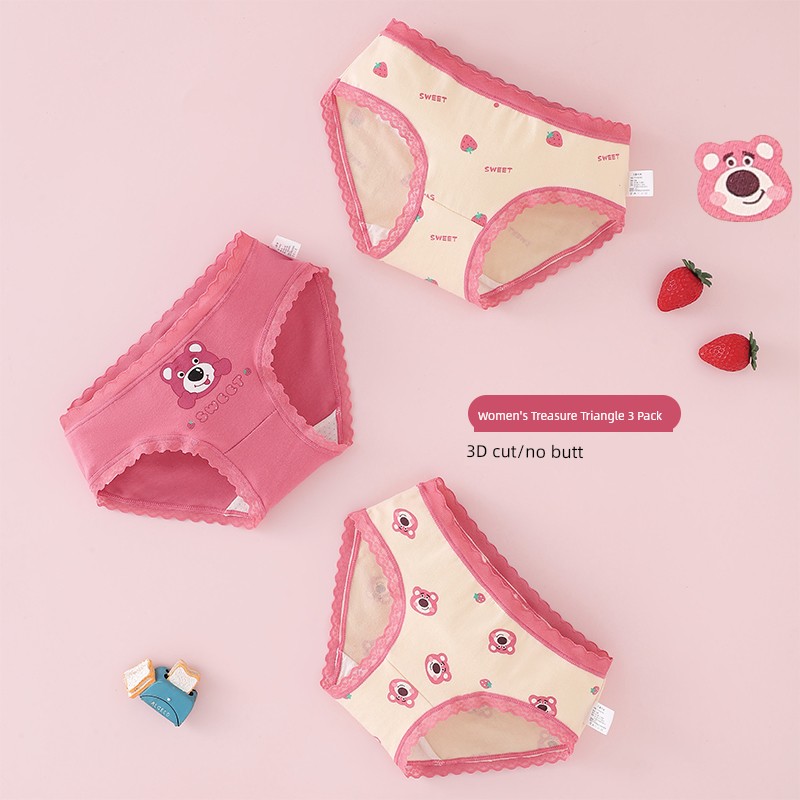 Children's Underwear Girl Pure Cotton Boxer Shorts Baby Girl All Cotton Briefs Little Girl Boxer Antibacterial without Pp — 1