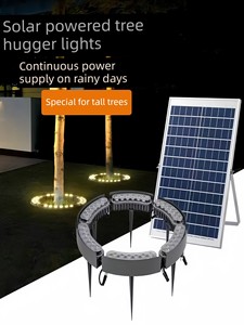 Solar Tree Lights Led Tree-Hugging Lights Tree Lighting Lights Outdoor Waterproof Landscape Tree Lights Colorful Ground-