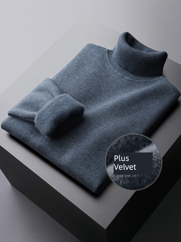 Light luxury winter keep warm Self-cultivation Anti static High collar Sweater