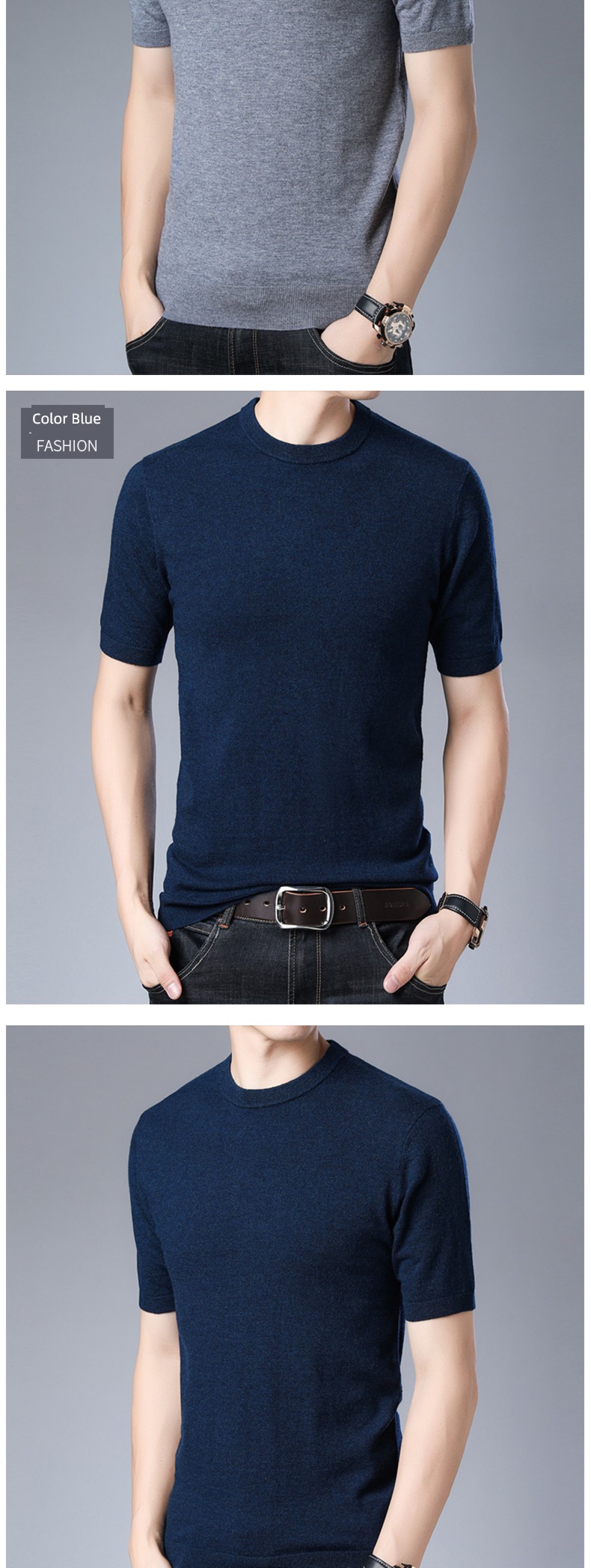 Autumn and winter Round neck Thin money Half sleeve Compassionate pure cardigan