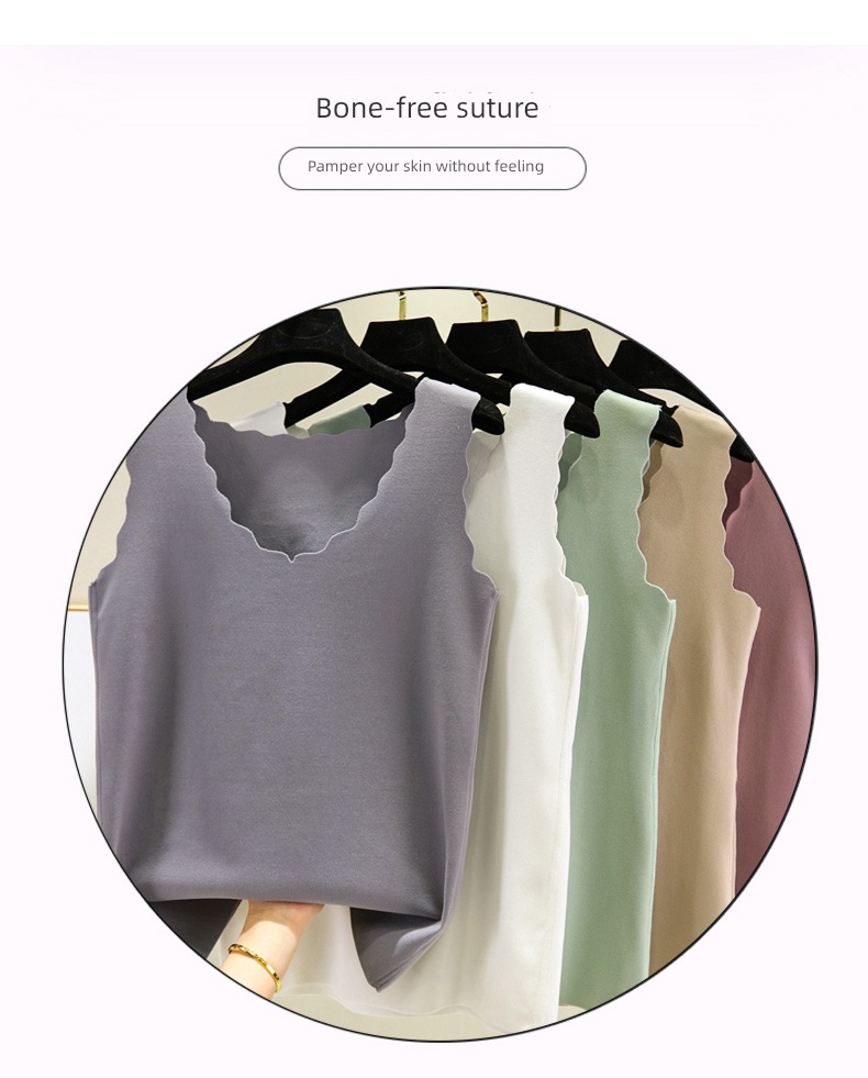 Double faced velvet Self heating Self-cultivation pure cotton Undershirt vest