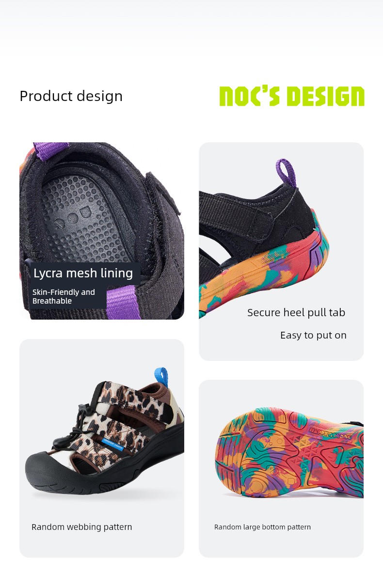 【Noc Adult Series】Water Shoes for Men and Women, Outdoor Sports Closed-Toe Water Shoes, Sandals, Non-Slip, Quick-Dry, Summer — 19