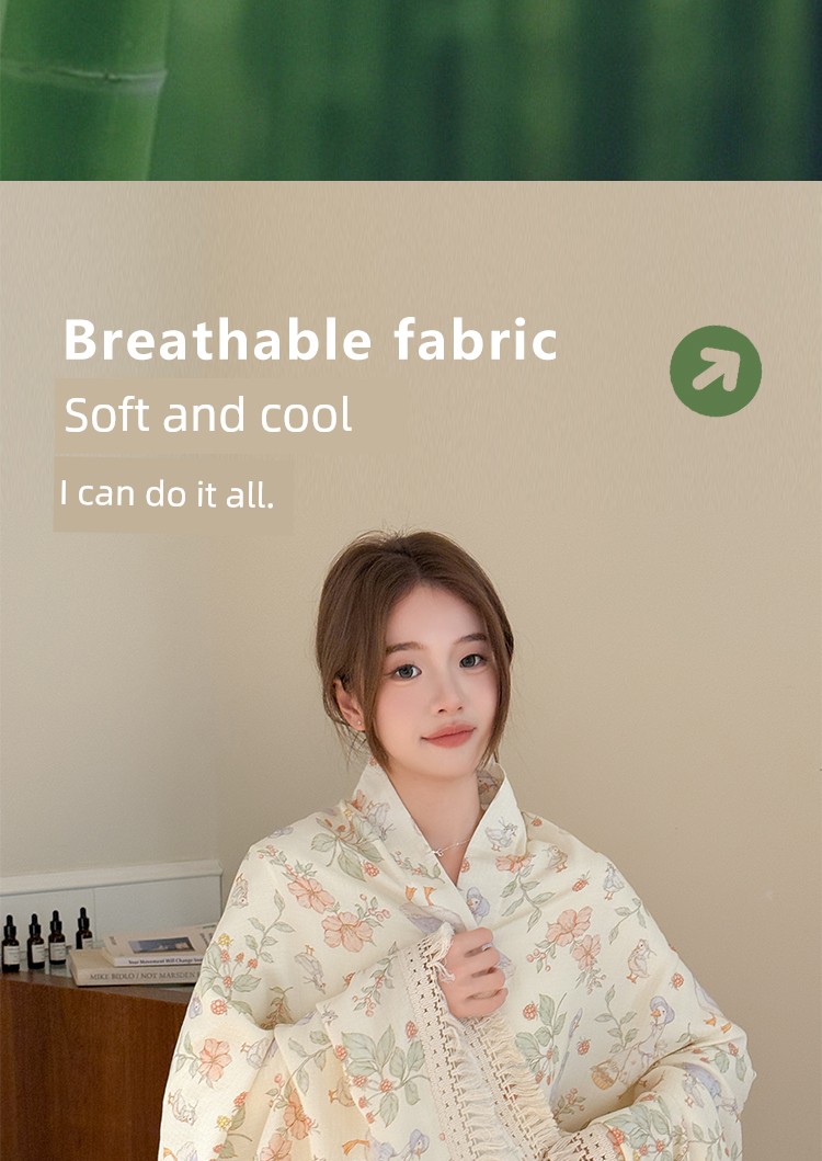 Jq Jingqi Bamboo Fiber Maternity Shawl Long Postpartum Cotton Cape Windproof and Cold-Proof Nursing Shoulder Cover for Pregnant Women in Air-Conditioned — 2