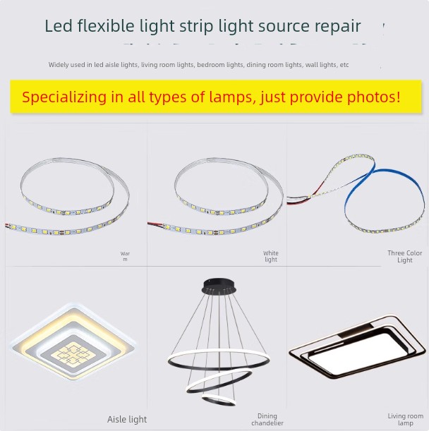 Living Room Lamp, Dining Room Chandelier, Bedroom Lamp, Led Light Strip, Universal Accessories, Light Bar, Ceiling Light Core, Driver Repair