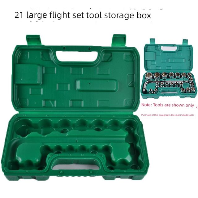 Hardware tool socket wrench ratchet dual-purpose wrench empty box storage box multi-spec tool storage box