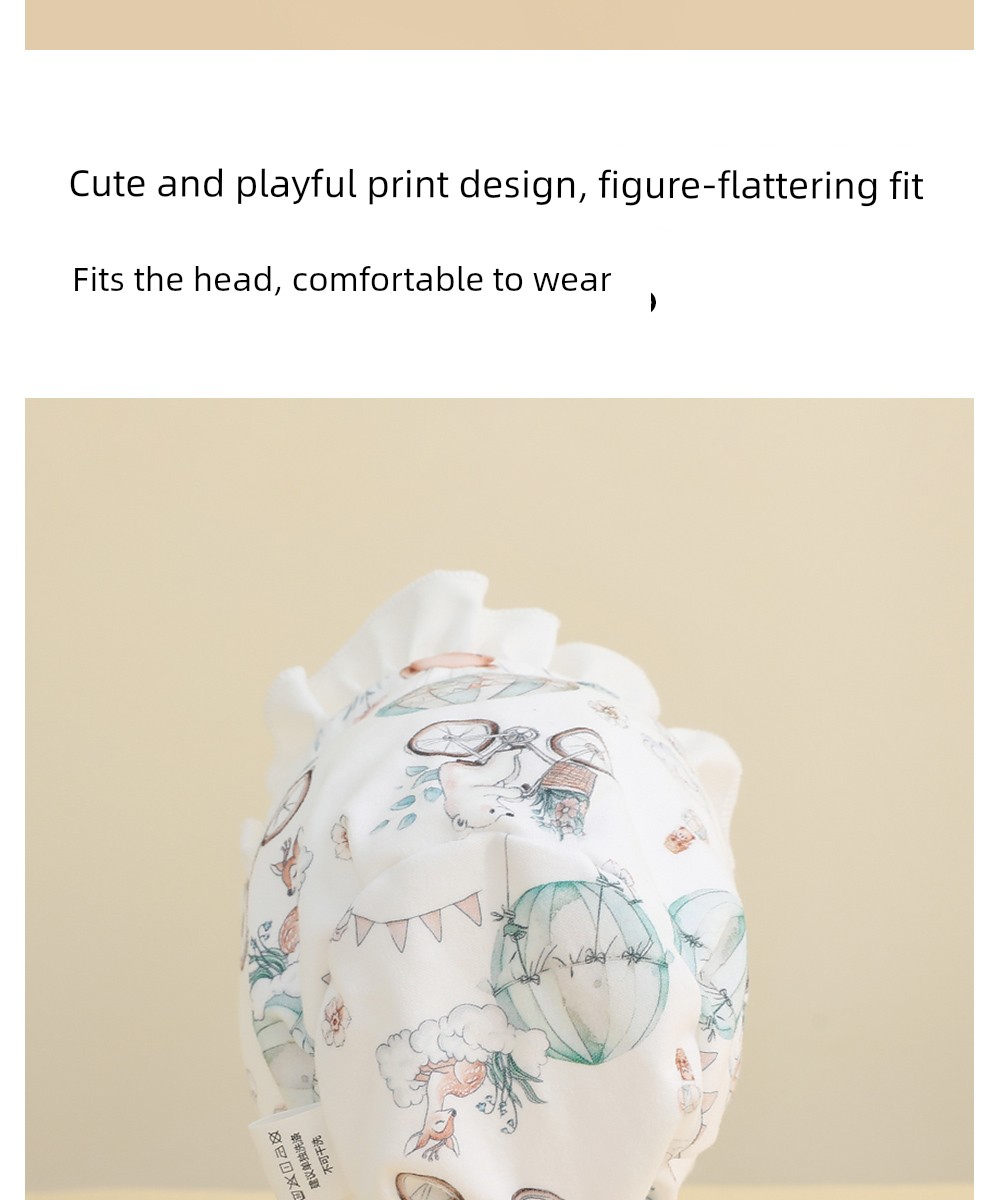 Beitais Baby Hat Autumn Newborn Ear Protection Hat Pure Cotton 0 to 3 Months Baby Hat Unisex Fontanelle Hat S — 5